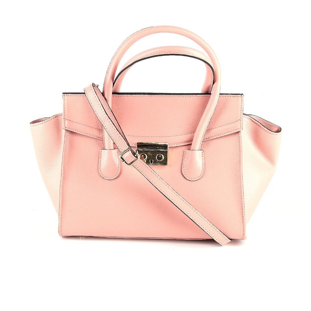Lucca Baldi Pink Leather Satchel